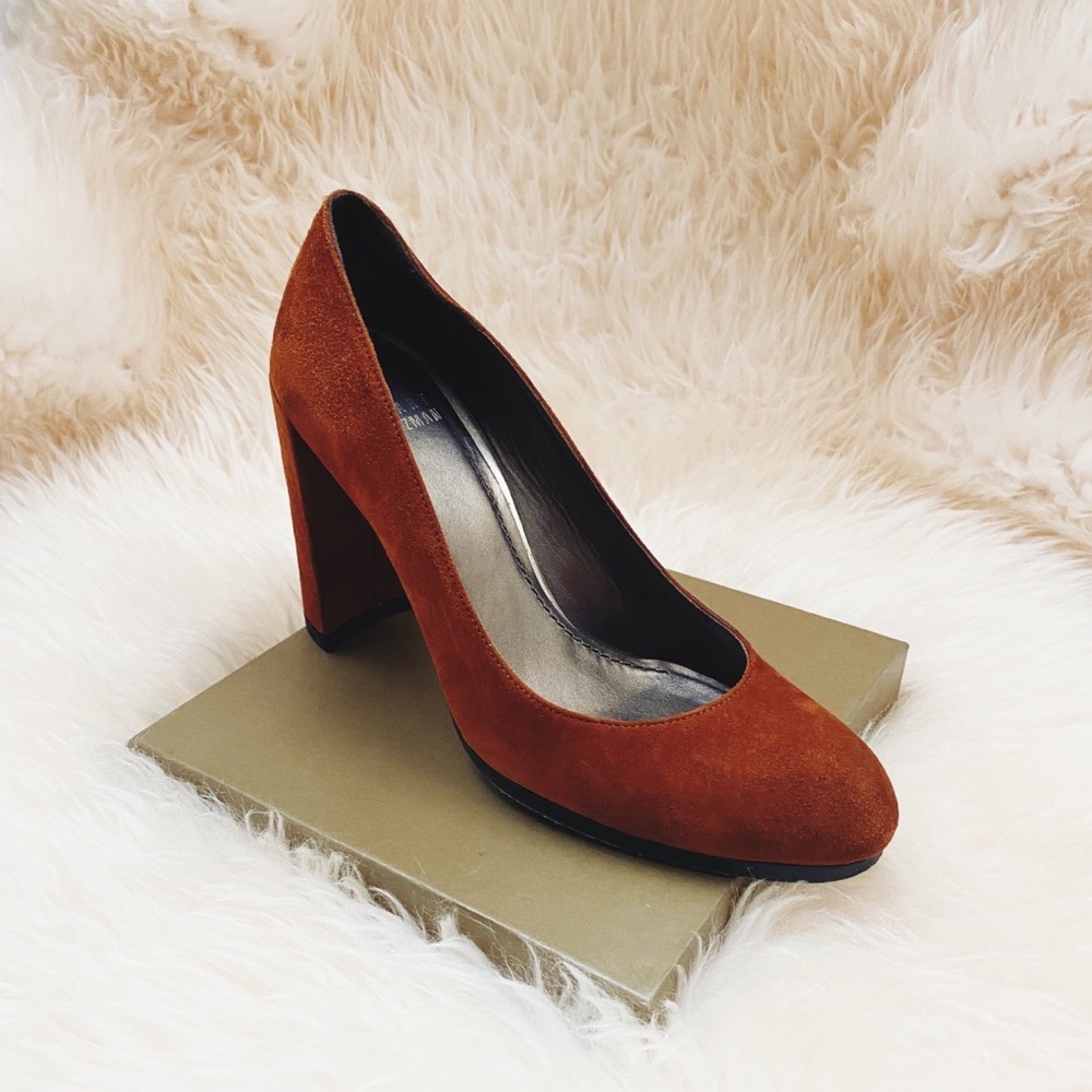 Stuart Weitzman Suede Block Heels - image 1